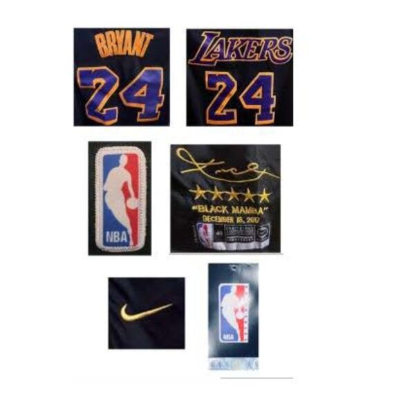 NWT Kobe Bryant Jersey Basketball Mamba Edition Purple Gold Black Size L 48 - Picture 2 of 2